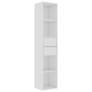 vidaXL Bibliothèque Blanc brillant 36x30x171 cm Bois d'ingénierie