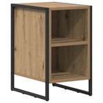 vidaXL Table de chevet 2 Pièces Chêne artisan 39.5 x 30 x 50 cm