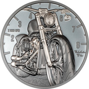 Monnaie MOTORBIKE Journey 2 Oz Argent 10$ Cook Islands 2024 (PRÉCOMMANDE)