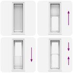 vidaXL Store plissé blanc 45x100 cm largeur du tissu 44 4 cm polyester