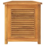 vidaXL Boîte de rangement jardin et sac 150x50x53 cm bois massif teck