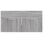 vidaXL Ensemble de meubles de salle de bain 2 Pièces Sonoma gris