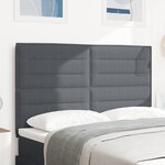 Tête de lit vidaXL Design Simple Gris Foncé 140 cm en Tissu Velours Côtelé
