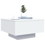 vidaXL Table basse blanc 55x55x31 cm bois d'ingénierie