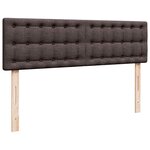 VidaXL Cadre de lit ottoman avec matelas marron foncé 140x200 cm tissu