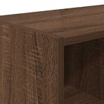 vidaXL Étagères à chaussures 2 Pièces empilable chêne marron 89 5x30x40cm