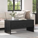 vidaXL Table basse Chêne noir 102 x 50 5 x 46 5 cm Bois d'ingénierie