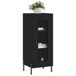 vidaXL Buffet Noir 34 5x34x90 cm Bois d'ingénierie
