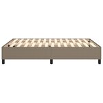 vidaXL Cadre de lit taupe 140x200 cm tissu