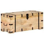 vidaXL Coffre 90x40x40 cm Bois solide de manguier