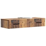 vidaXL Table d'appoint murale Bois ancien 87 5 x 34 5 x 17 cm