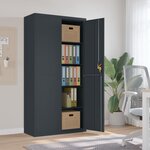 vidaXL Classeur anthracite 90x40x180 cm Acier