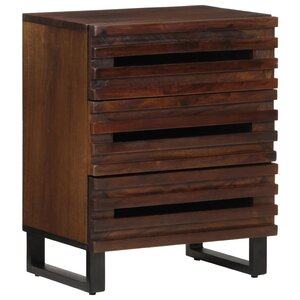 vidaXL Table de chevet marron 50x34x62 cm bois manguier solide