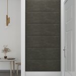vidaXL Panneaux muraux 12 Pièces Gris foncé 90x30 cm Velours 3 24 m²