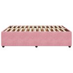 vidaXL Cadre de lit sans matelas rose 140x190 cm velours