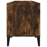 vidaXL Meuble TV chêne fumé 100x34 5x44 5 cm bois d'ingénierie