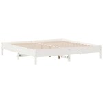 vidaXL Cadre de lit sans matelas blanc 180x200 cm bois massif de pin