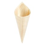 48 cônes en bois à décorer 12 7 cm x Ø 5 cm