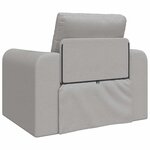 vidaXL Canapé-Lit Gris nuage 98 x 71 x 83 cm tissu