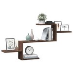 vidaXL Étagère murale chêne marron 104x15x49 cm bois d'ingénierie