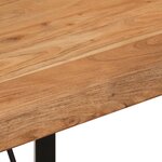 vidaXL Table de bar 110x55x107 cm bois massif d'acacia et fer
