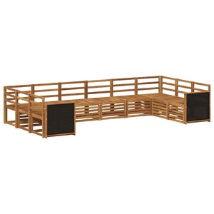 vidaXL Ensemble de canapés d'extérieur 7 pc Naturel