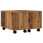 vidaXL Table basse vieux bois 60x60x38 cm bois d'ingénierie