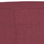 vidaXL Ensemble de canapés 4 Pièces avec coussins Rouge bordeaux Tissu