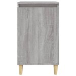 vidaXL Table de chevet sonoma gris 40x35x70 cm bois d'ingénierie