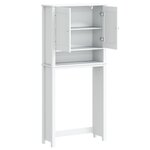 vidaXL Armoire pour machine à laver BERG blanc bois massif