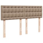 VidaXL Cadre de lit ottoman et matelas cappuccino 140x190cm similicuir