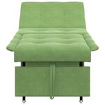 vidaXL Canapé-lit Vert clair 67 x 194 x 38 cm Velours