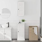 vidaXL Ensemble de mobilier de salle de bain 2 Pièces Blanc antique