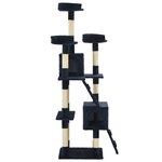 vidaXL Arbre à chat avec griffoirs en sisal 170 cm Bleu