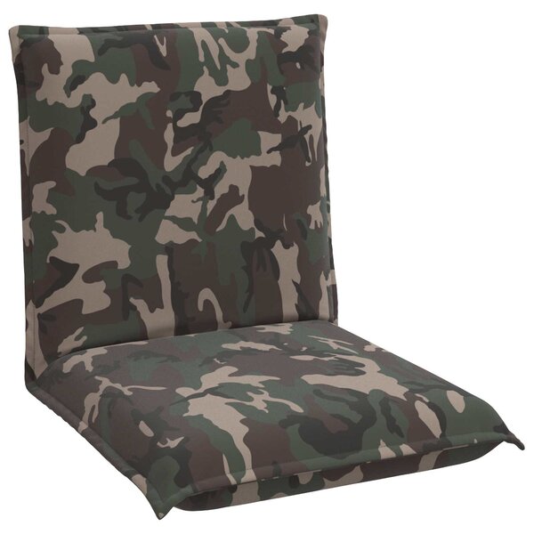 vidaXL Fauteuil de sol ajustable Armée Tissu