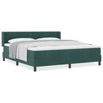 vidaXL Lit à ressorts avec matelas noir 100x200 cm en velours