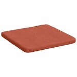 vidaXL Coussins de siège 4 Pièces Rouge orange 40 x 40 x 3 cm