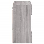 vidaXL Meuble TV mural avec lumières LED sonoma gris 58 5x30x60 5 cm