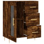vidaXL Buffet chêne fumé 69 5x34x90 cm bois d'ingénierie