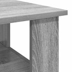 vidaXL Table basse Gris Sonoma 90 x 50 x 45 cm Bois d'ingénierie