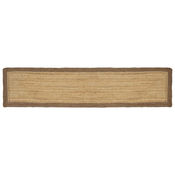 vidaXL Tapis de surface Gris 60 x 200 cm Jute