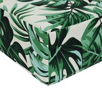 vidaXL Coussin de canapé d'extérieur 3 Pièces Motif feuille Polyester