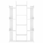 vidaXL Bibliothèque Blanc 86x25 5x140 cm Bois d’ingénierie