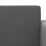 vidaXL Canapé-lit pour enfants Anthracite Peluche douce