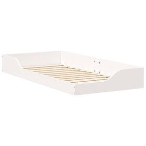 vidaXL Cadre de lit Blanc 90 x 200 cm Pin massif