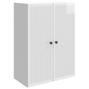 vidaXL Armoire Murale Blanc brillant 66 x 34 5 x 90 cm