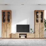 vidaXL Ensemble meuble TV FLORIN Chêne artisanal Bois d'ingénierie