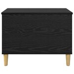 vidaXL Cabinet de chevet Chêne noir 60 x 44.5 x 45 cm