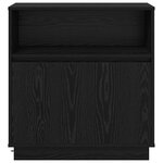 vidaXL Buffet avec LED chêne noir 71x34 5x75 cm en bois d'ingénierie