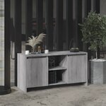 vidaXL Meuble TV Sonoma gris 102x37 5x52 5 cm Bois d'ingénierie